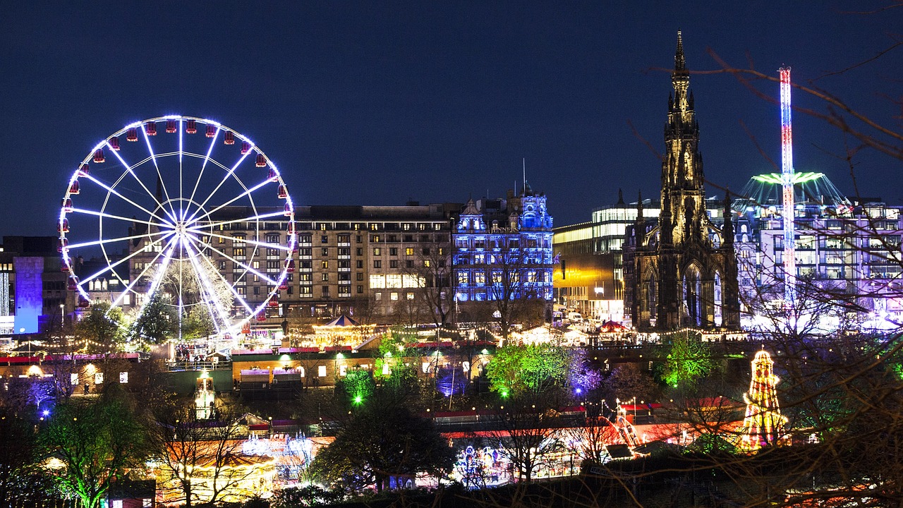 Mercado de navidad de Edimburgo