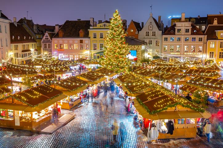 Mercado de navidad de Europa Tallin